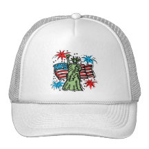 4th of July Baseball Hat: "Lady Liberty"