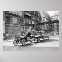 4th of July Biplane, early 1900s Posters