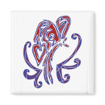4th of July Butterfly Fridge Magnets