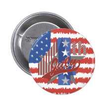 4th of July Buttons