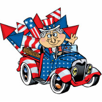 4th of July cartoon Photo Cut Out