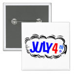 4th of July Cloud buttons