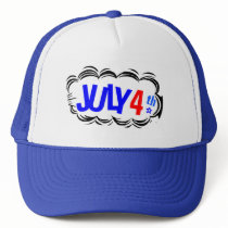 4th of July Cloud Mesh Hat