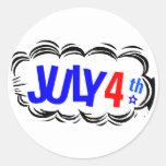 4th of July Cloud Stickers