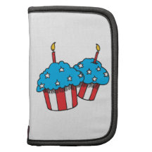 4th Of July Cupcakes Folio Planner