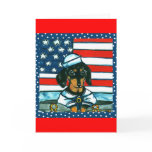 4th of July Dachshund Greeting Cards