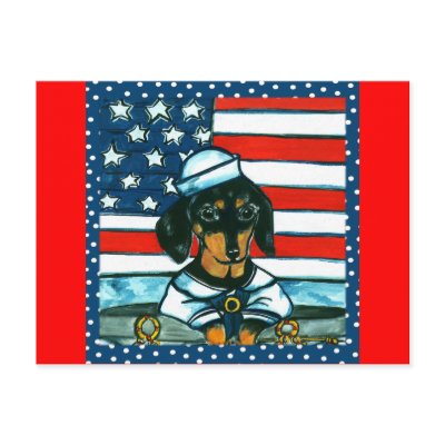 4th of July Dachshund Postcards by Dachshunds_by_Joanne