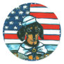 4th of July Dachshund Stickers