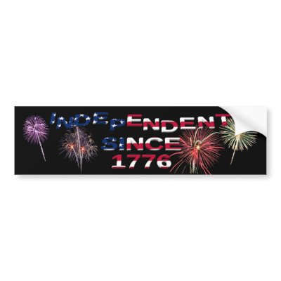 4th of July Fireworks Bumper Sticker by tjustleft