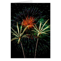 4th of July Fireworks Display Greeting Card