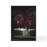 4th of July Fireworks over the White House Greeting Card