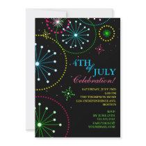 4th of July Fireworks Party Invitation