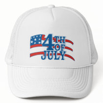 4TH OF July flag Hat