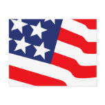 4th Of July Flag Invitation Postcard