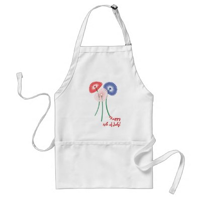 4th of July Gerberas Aprons by candystore