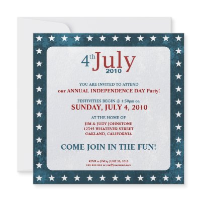 4th of July Independence Day | Party Invitations by LisaMarieDesign