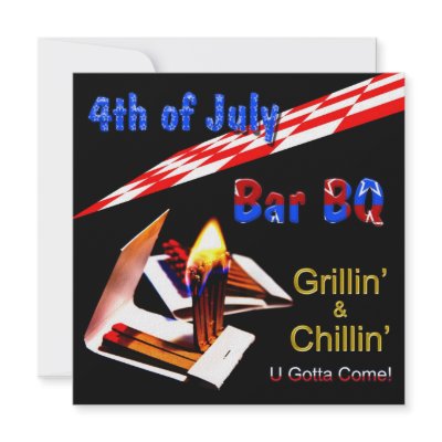 4th of July - Invitation BBQ by TrudyWilkerson