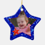 4th of July Keepsake Photo Christmas Tree Ornaments
