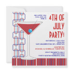 4th of July Martini Cocktail Party Invitation