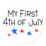 4th of July My First 4th of July (Stars) Stickers