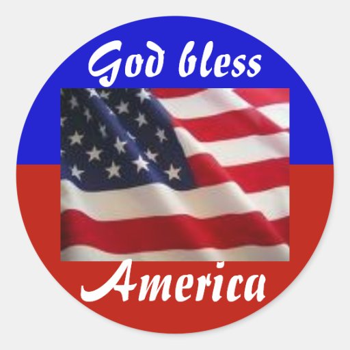 4th of July Patriot Round Sticker