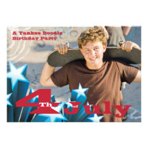 4th of July Photo Invitation