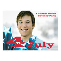 4th of July Photo Invitation