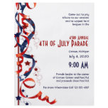 4th of July Red White and Blue Ribbons and Stars Flyer
