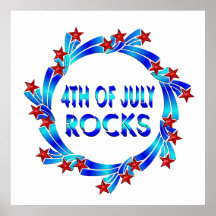 4th of July ROCKS Posters