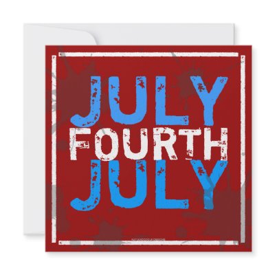 4TH OF JULY Splatter Party Invitation by kat_parrella