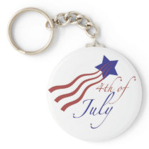 4th of july stars and stripes key chain