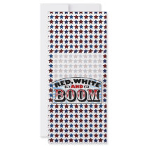 4th of July Template Custom Rack Card
