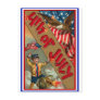 4th of July - Vintage Art Postcard