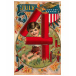 4th of July - Vintage Art Shirt
