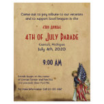 4th of July Vintage Liberty Girl with Flags