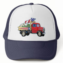 4th of July Vintage Truck Mesh Hats