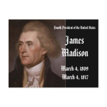 4th President Of the United States James Madison Postcards