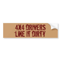 4x4 drivers bumper sticker