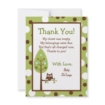 4x5 FLAT Thank you Card Woodland Friends Bunny Personalized Invites by AnnLeeDesigns