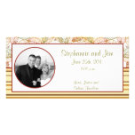 4x8 Engagement Photo Announcement Fall Leaves Personalised Photo Card