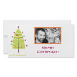 4x8 Modern XMAS Tree PHOTO Christmas Card photo cards