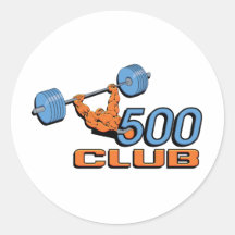 500 Club Sticker