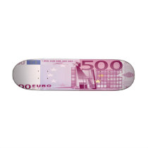 500 Euro Bill Skateboard Mini