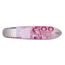 500 Euro Bill Skateboard Oldschool
