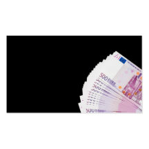 500 euros business card template