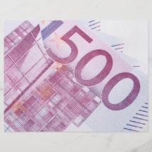 500 Euros Custom Flyer