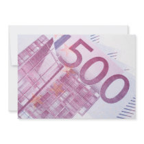 500 Euros Personalized Invite
