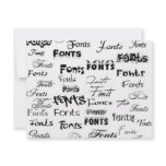 500-Fonts Custom Invitations