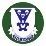 503d Infantry Regiment (Airborne) DUI Round Sticker