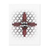 505 fights white postcard